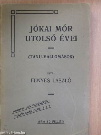 Jókai Mór utolsó évei