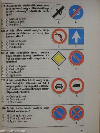 Gyakorló feladatok a közlekedési ismeretek tanulásához