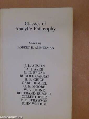 Classics of Analytic Philosophy