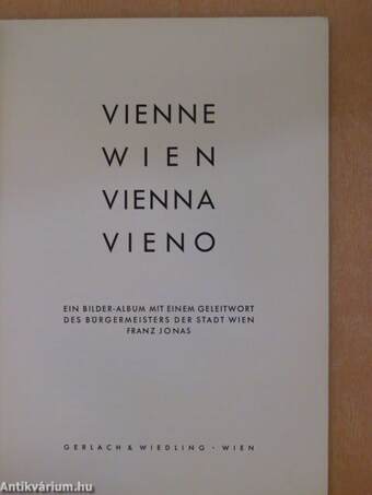 Vienne/Wien/Vienna/Vieno