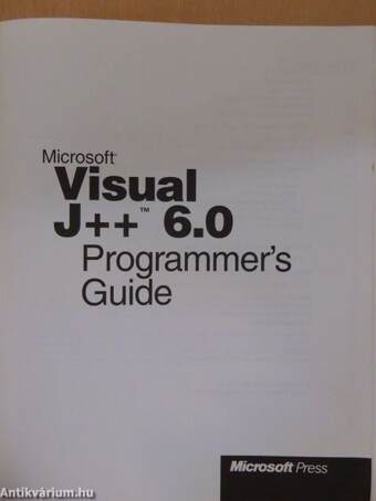 Microsoft Visual J++ 6.0 Programmer's Guide