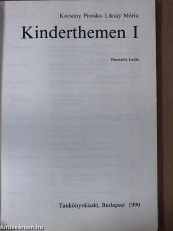 Kinderthemen 1. (töredék)