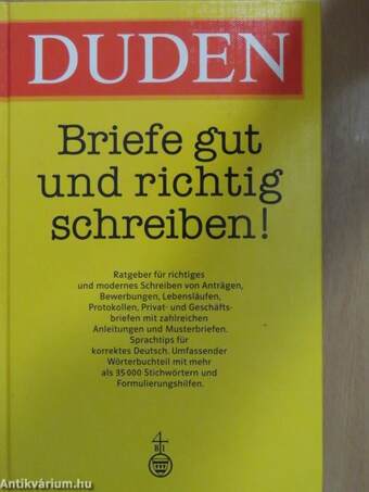 Duden - Briefe gut und richtig schreiben!