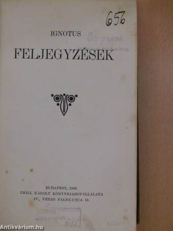 Feljegyzések