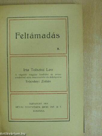 Feltámadás I-II.