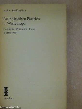 Die politischen Parteien in Westeuropa