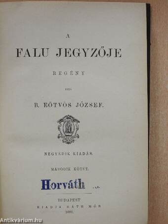 A falu jegyzője I-III.