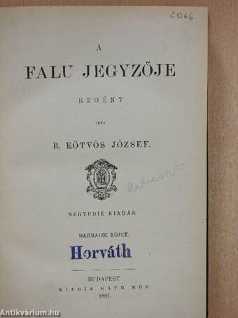 A falu jegyzője I-III.