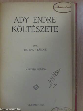 Ady koszorúja/Ady-könyv/Ady a modern individualizmus sodrában/Ady Endre költészete