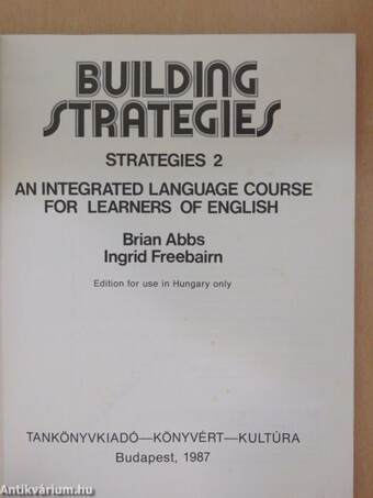 Building Strategies - Students' Book/Workbook