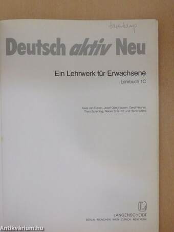 Deutsch aktiv Neu 1C - Lehrbuch