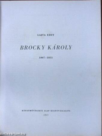 Brocky Károly 1807-1855