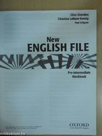 New English File - Pre-intermediate - Workbook