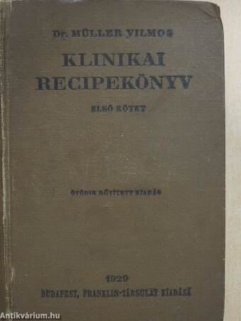 Klinikai recipekönyv I.