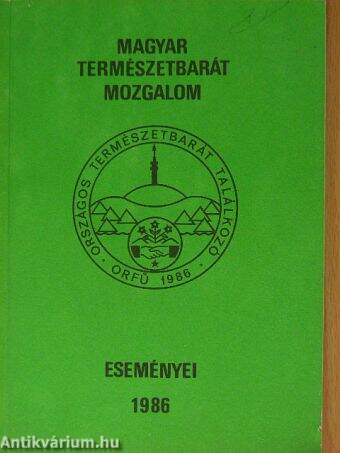 A Magyar Természetbarát Mozgalom eseményei 1986