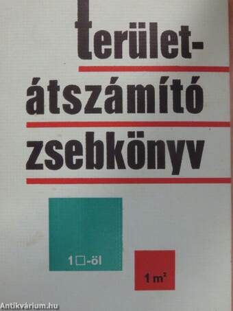 Területátszámító zsebkönyv