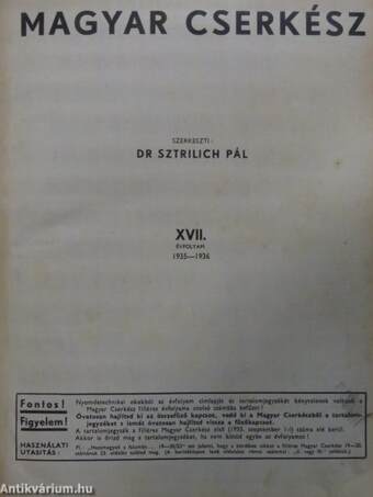 Magyar Cserkész 1935. szeptember-1936. június