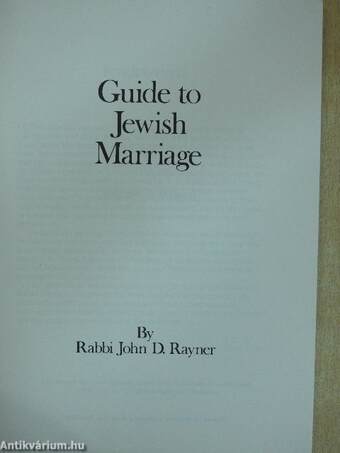 Guide to Jewish Marriage