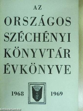 Az Országos Széchényi Könyvtár Évkönyve 1968-1969