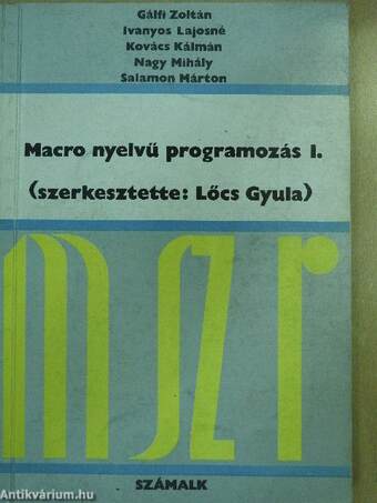 Macro nyelvű programozás I.