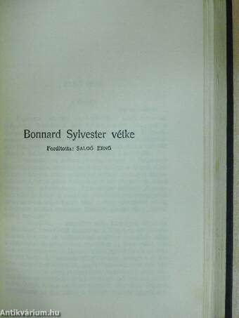 Ludláb királyné/Bonnard-Sylvester vétke