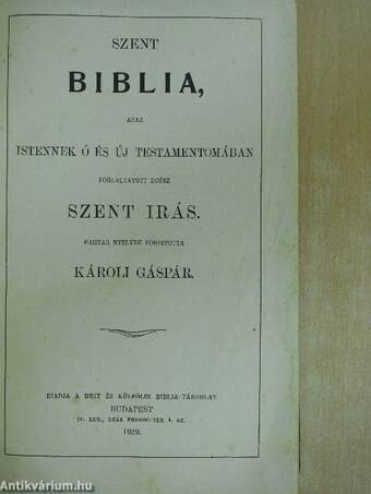 Szent Biblia