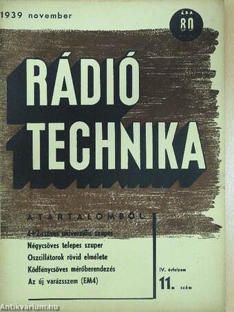 Rádió Technika 1939. november
