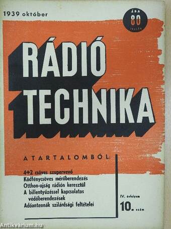 Rádió Technika 1939. október