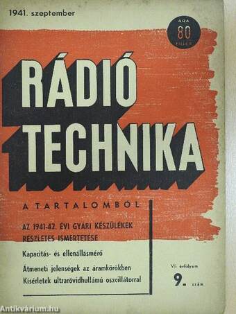 Rádió Technika 1941. szeptember