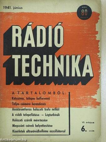 Rádió Technika 1941. június
