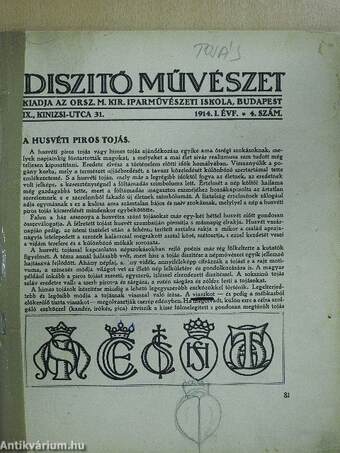 Diszitő művészet 1914/4.