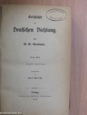 Geschichte der deutschen Dichtung IV. (gótbetűs)