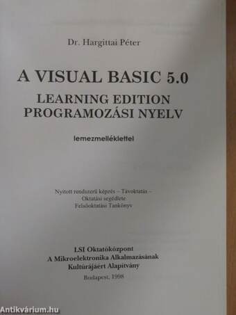 A Visual Basic 5.0 Learning Edition programozási nyelv - floppyval