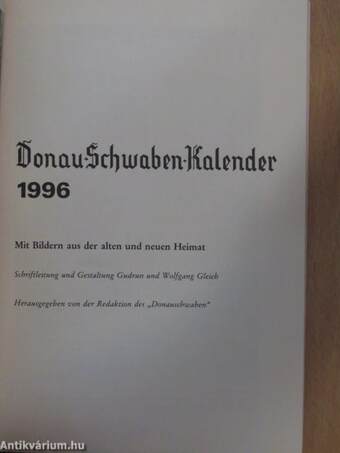 Donau-Schwaben-Kalender 1996