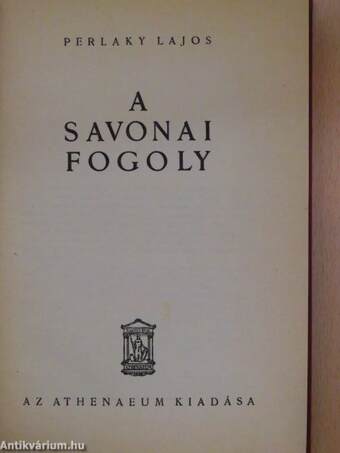 A savonai fogoly