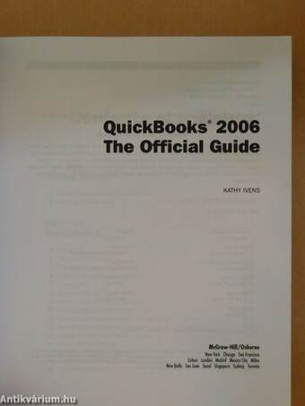 QuickBooks 2006 - The Official Guide