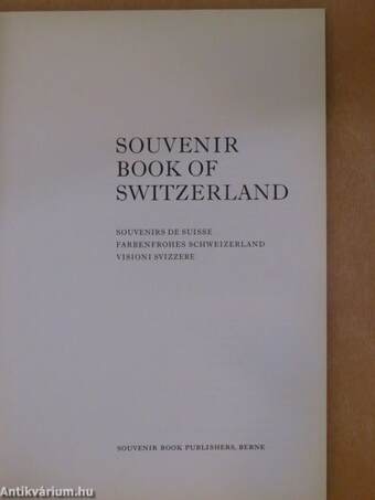 Souvenir Book of Switzerland