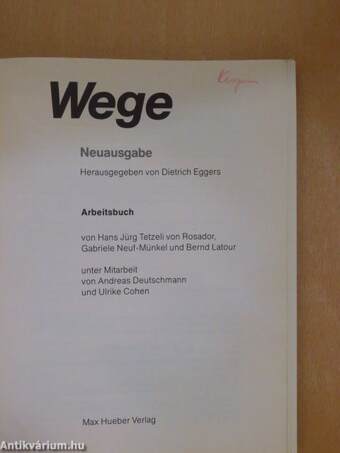 Wege - Arbeitsbuch