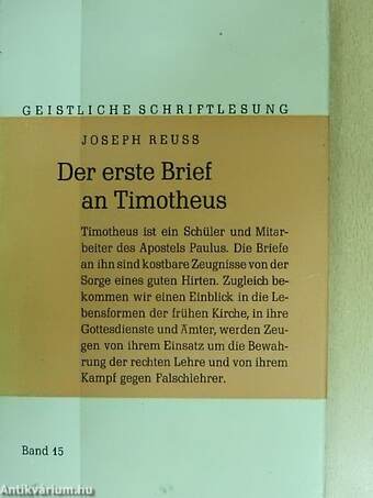 Der erste Brief an Timotheus