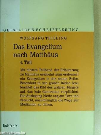 Das Evangelium nach Matthäus 1.