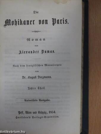 Die Mohikaner von Paris VI-IX. (töredék) (gótbetűs)