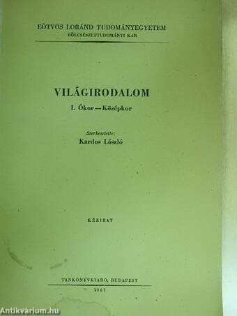 Világirodalom I.