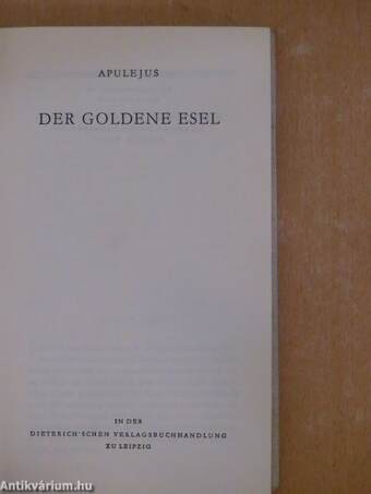 Der goldene Esel