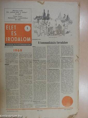 Élet és Irodalom 1969. január-december