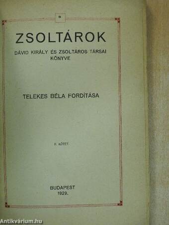 Zsoltárok II.