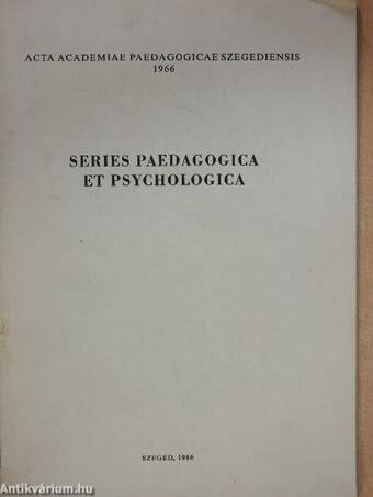 Series paedagogica et psychologica