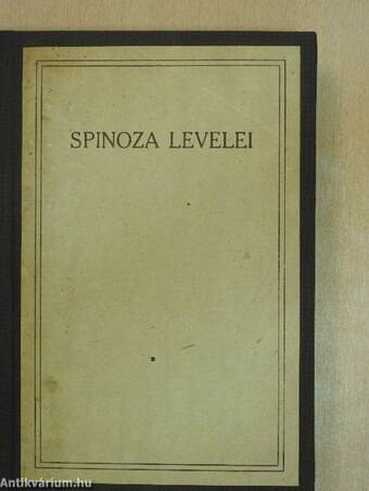 Spinoza levelei