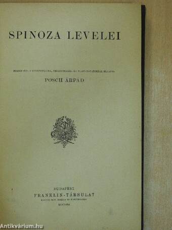 Spinoza levelei