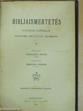 Bibliaismertetés