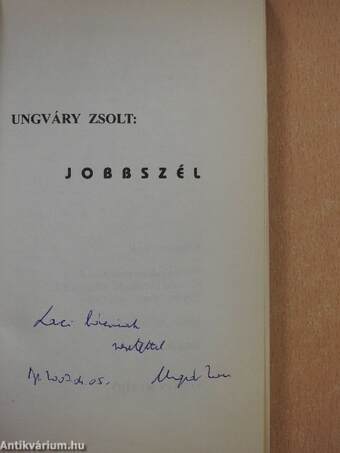 Jobbszél (dedikált példány)